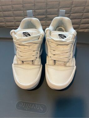Vans Kids White Low-Top Skate Sneakers